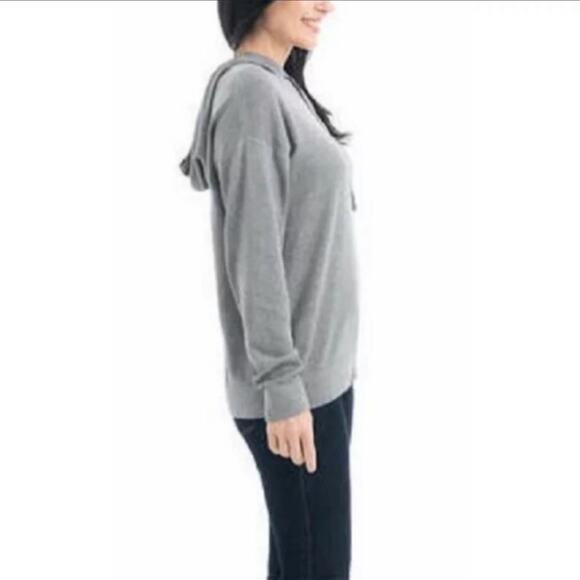 Hilary Radley | Gray Cozie Hoodie Sweater Size L - Picture 2 of 15